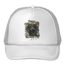 Fathers Day - Stone Paws - Dachshund - Winston Hat