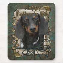 Fathers Day - Stone Paws - Dachshund - Winston Mouse Pad