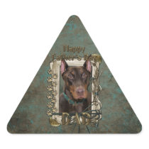Fathers Day - Stone Paws - Doberman - Red - Rocky