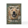Fathers Day - Stone Paws - Golden Retriever Greeting Card