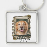Fathers Day - Stone Paws Golden Retriever Corona Key Chain