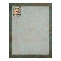 Fathers Day - Stone Paws Golden Retriever - Corona Customized Letterhead