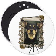 Fathers Day - Stone Paws - Kelpie - Jude Pinback Buttons