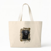 Fathers Day - Stone Paws - Labrador - Black - Gaug Tote Bags