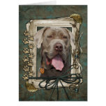 Fathers Day - Stone Paws - Mastiff - Snoop Greeting Cards