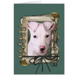 Fathers Day - Stone Paws - Pitbull Puppy Card
