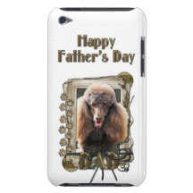 Fathers Day - Stone Paws - Poodle - Chocolate iPod Touch Case