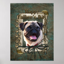 Fathers Day - Stone Paws - Pug