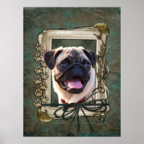 Fathers Day - Stone Paws - Pug
