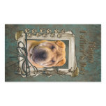 Fathers Day - Stone Paws - Shar Pei Rectangle Sticker