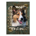 Fathers Day - Stone Paws - Sheltie Card