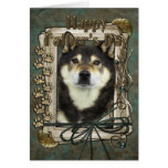 Fathers Day - Stone Paws - Shiba Inus - Yasha Cards