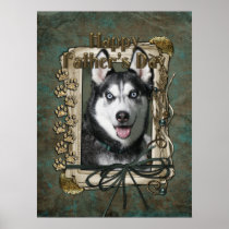 Fathers Day - Stone Paws - Siberian Husky