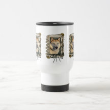 Fathers Day - Stone Paws - Siberian Husky - Copper Coffee Mugs