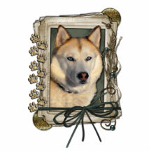 Fathers Day - Stone Paws - Siberian Husky - Copper Acrylic Cut Outs