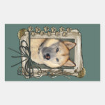 Fathers Day - Stone Paws - Siberian Husky - Copper Stickers