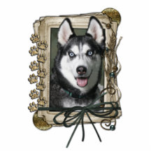 Fathers Day - Stone Paws - Siberian Husky Acrylic Cut Out