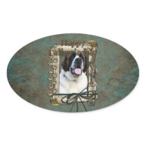 Fathers Day - Stone Paws - St Bernard - Mae