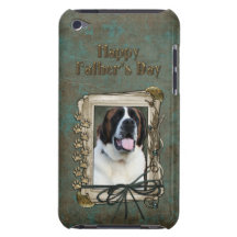 Fathers Day - Stone Paws - St Bernard - Mae Barely There iPod Covers