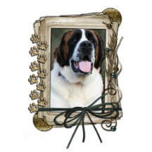 Fathers Day - Stone Paws - St Bernard - Mae Photo Cut Outs