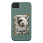Fathers Day - Stone Paws - Tibetan Terrier iPhone 4 Cover