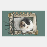 Fathers Day - Stone Paws - Tibetan Terrier Rectangle Stickers