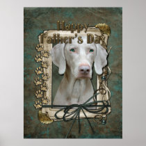 Fathers Day - Stone Paws - Weimaraner