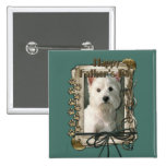 Fathers Day - Stone Paws - West Highland Terrier Buttons