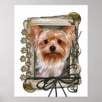 Fathers Day - Stone Paws - Yorkshire Terrier