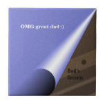 Father's Day Template Ceramic Tile