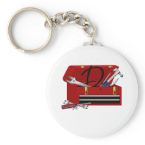 Father's Day Tool Box Initial D Key Chain