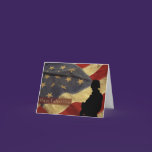 Father's Day Vintage Military Card cards