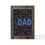 Father's Day Word Collage Cards