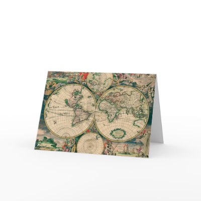 Father's Day World Map card by bontondesigns