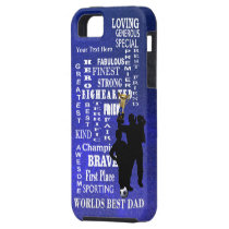 Fathers Day Worlds Best Dad Collage Vibe iPhone 5 casemate cases