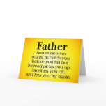 Father's Support Greeting Card