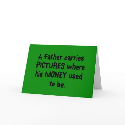 Father's Wallet Greeting Card by inspiredbygenius