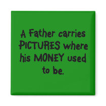 Father's Wallet Refrigerator Magnet