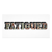 fatigues photo greeting card