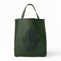 Fatima Eye Heart Hamsa Canvas Bags