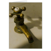 Faucet Greeting Card
