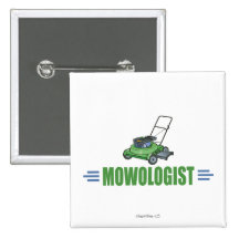 Fauchage humoristique de pelouse badge