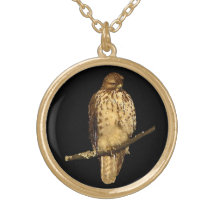Faucon coupé la queue par rouge pendentif