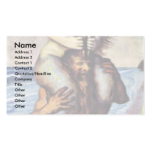 Faun And Nymph By Stuck Franz Von Business Card