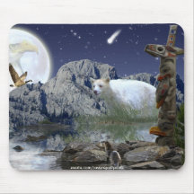 Faune sacrée Mousepad d'esprit de Haida d'animaux Tapis De Souris