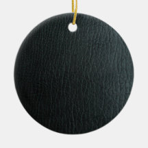 Faux Black Leather Texture Ornaments