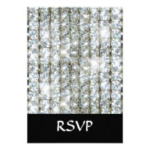 Faux Bling Invitations