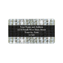 Faux Bling Personalized Address Labels