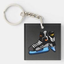 Faux Carbon Fibre Hockey Skates
