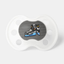 Faux Carbon Fibre Hockey Skates